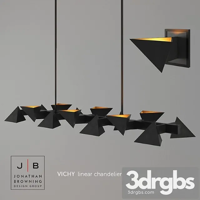 Jonathan browning vichy chandelier & sconce 3dsmax Download