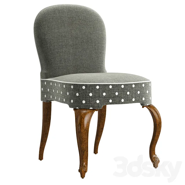 Jonathan Charles Gunby Gray Fruitwood Dining Side Chair 3ds Max