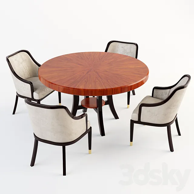 Jonathan Charles – Table and Chair 3ds Max