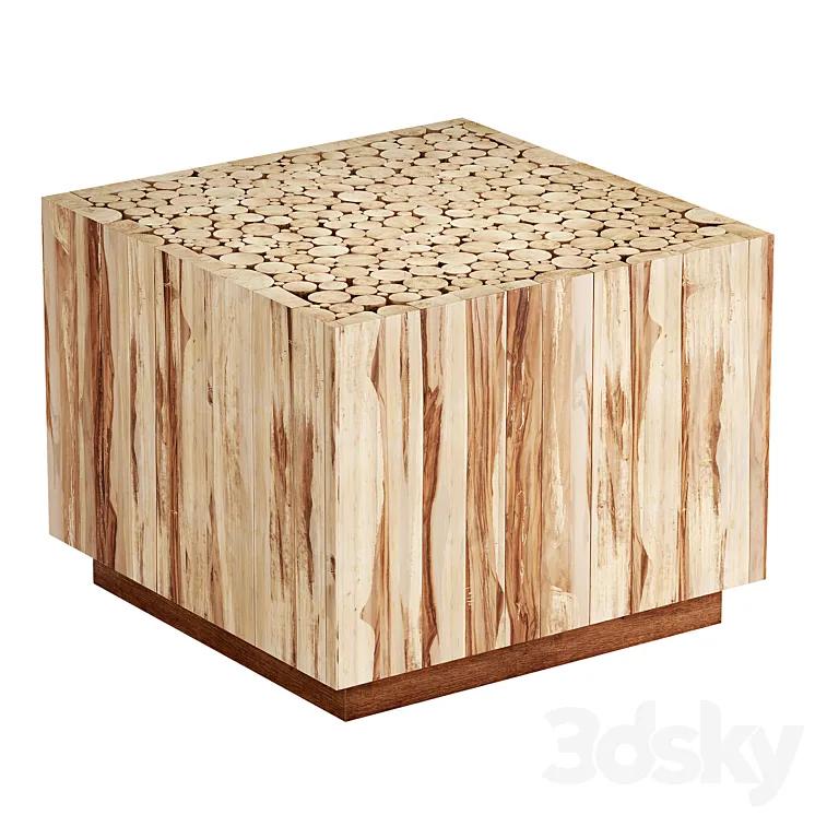 Joss And Main Hakon Solid Wood Coffee Table 3DS Max Model