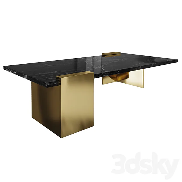 JOURNAL TABLE NERO 3ds Max