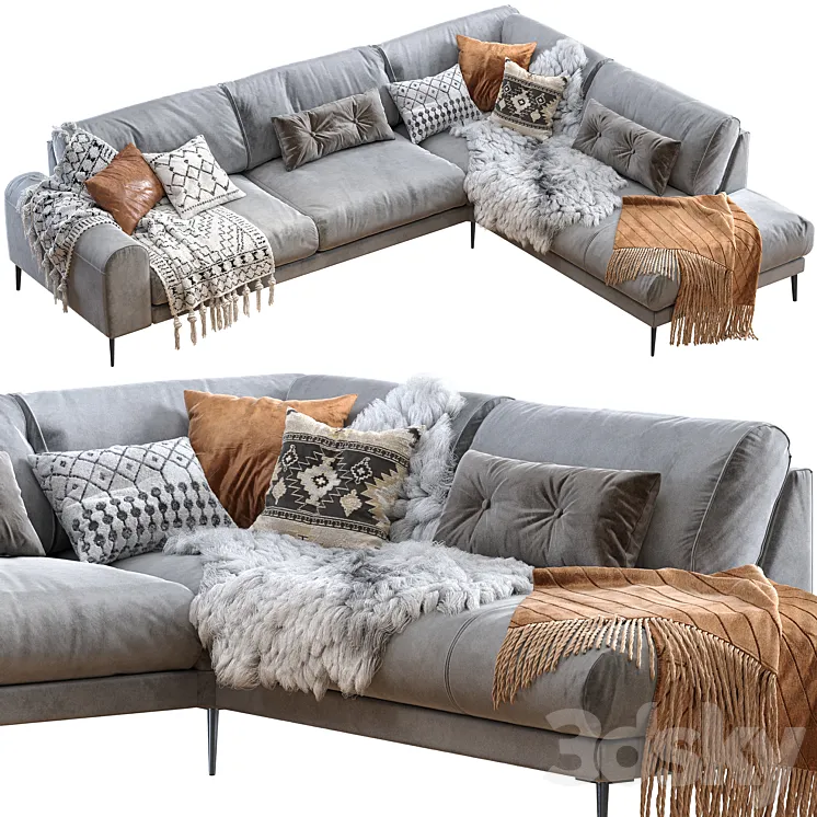 Joy sectional sofa 3DS Max