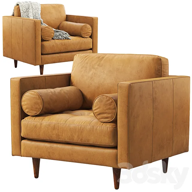 Joybird Briar Leather Chair 3DS Max Model