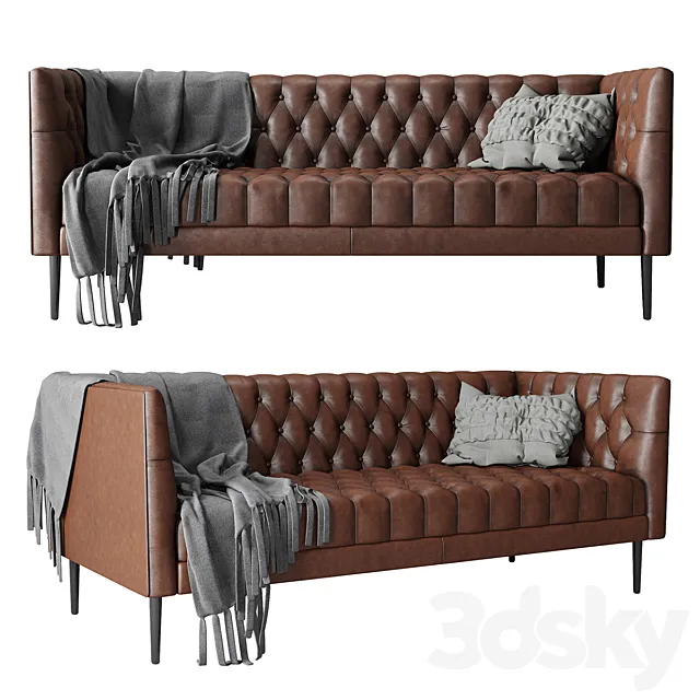 Joybird vaughn leather sofa 3DSMax File