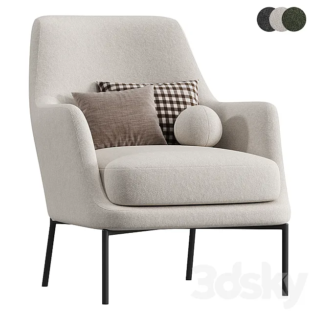 JOYCE Armchair By Flexform 3ds Max
