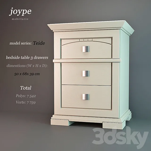 Joype bedside table 3DSMax File