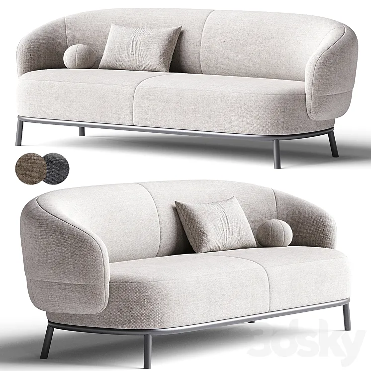 JULIET | Fabric sofa By Domkapa 3DS Max Model