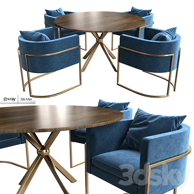 Julius Side Chair 3ds Max