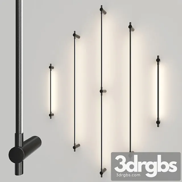 Juniper Thin Single Double Wall Lamps 3dsmax Download