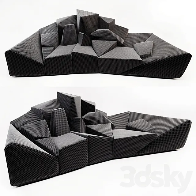 Just One Piece Stealth Sofa 3ds Max