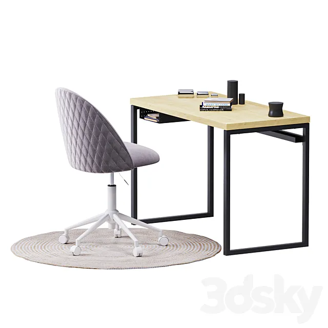 Jysk _ Chair Kokkedal _ Table Aabenraa 3DS Max Model