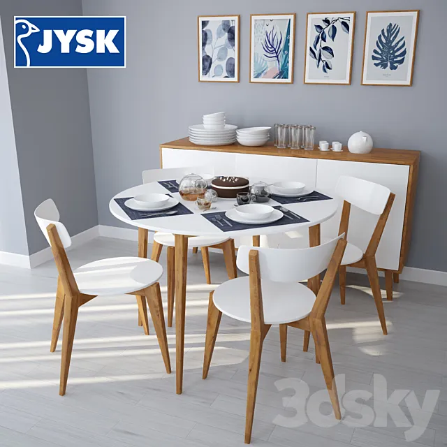 Jysk dinner set one 3ds Max