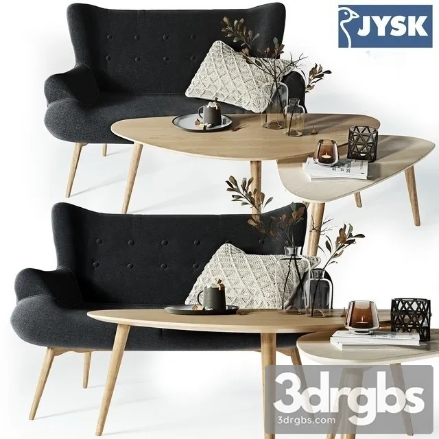 Jysk Ejerslev Scandinavian Sofa 3dsmax Download