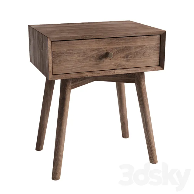 Jysk Hokksund Bedside Table 3DS Max Model