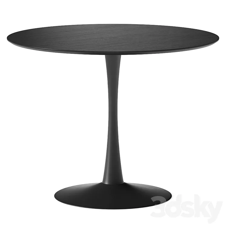 Jysk Ringsted Round Wooden Dining Table 3DS Max