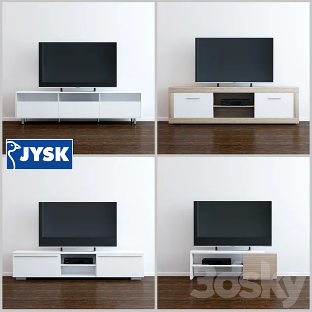 JYSK TV tables set 4 3ds Max