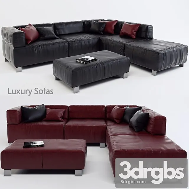 K + w luxury lounge sofa – loft 7490 corner 2 3dsmax Download