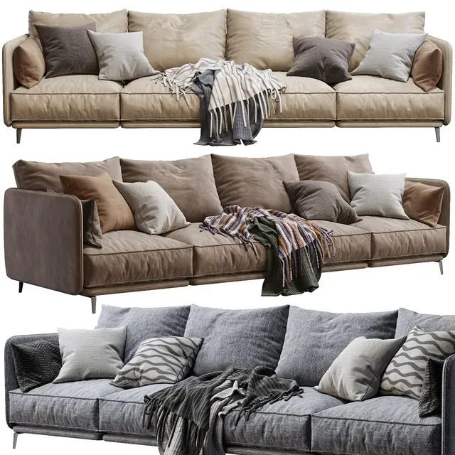 K2 By Arflex (3 color version) 3dsMax Model