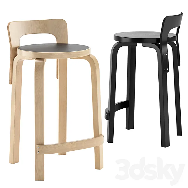 K65 Bar Stool by Artek 3DS Max Model