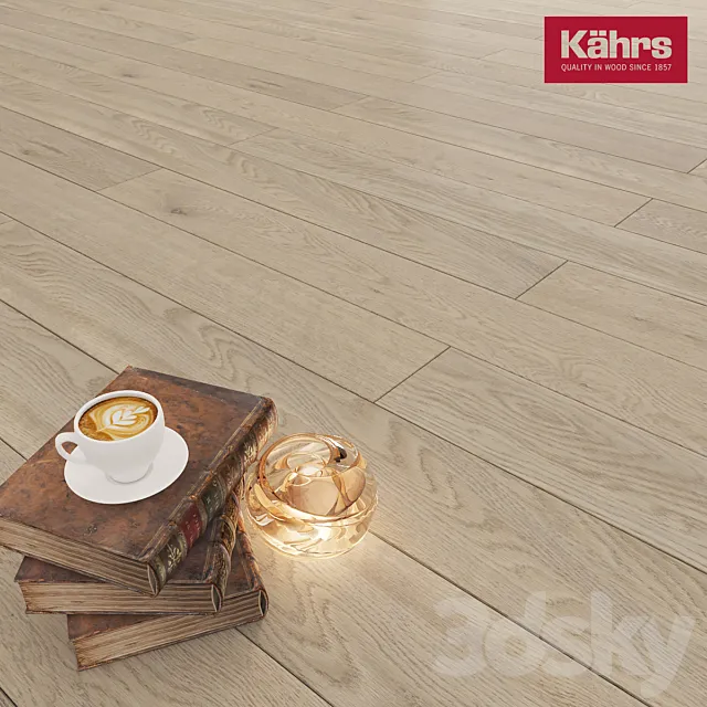 Kährs Canvas Oak Chalk 3DS Max Model