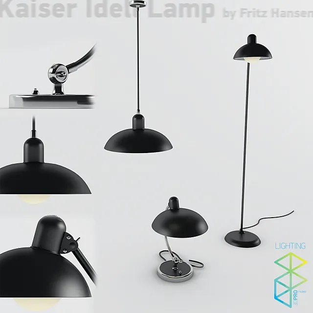 Kaiser Idell lamp collection 3DSMax File
