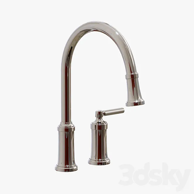 Kallista – Quincy Pull-Down Kitchen Faucet – P25000-00 3ds Max