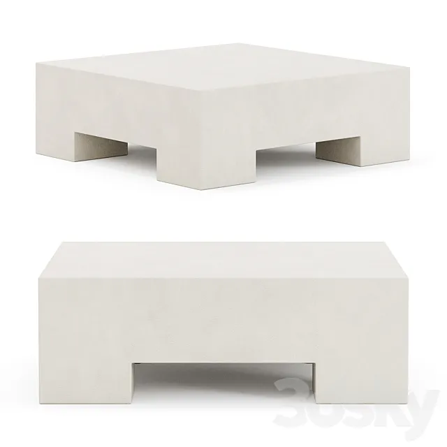 Kamari coffee table by West Elm 3ds Max