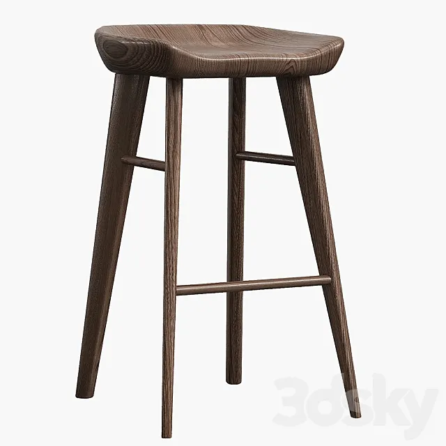 Kami bar stool 3DS Max Model