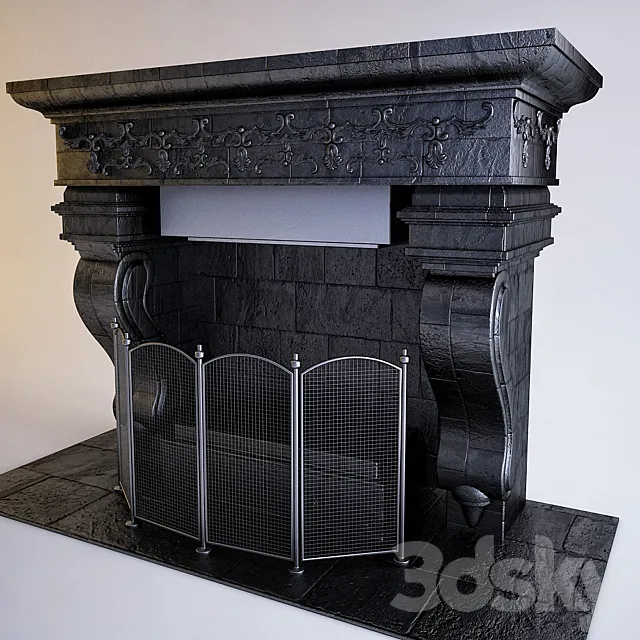 Kamin 3ds Max