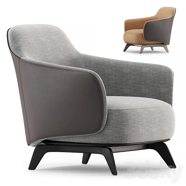 Kaori armchair by Poliform 2022 new collection 3DS Max