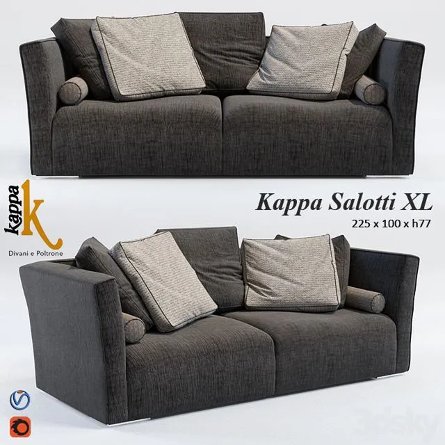 Kappa Salotti XL sofa 3dsMax Model