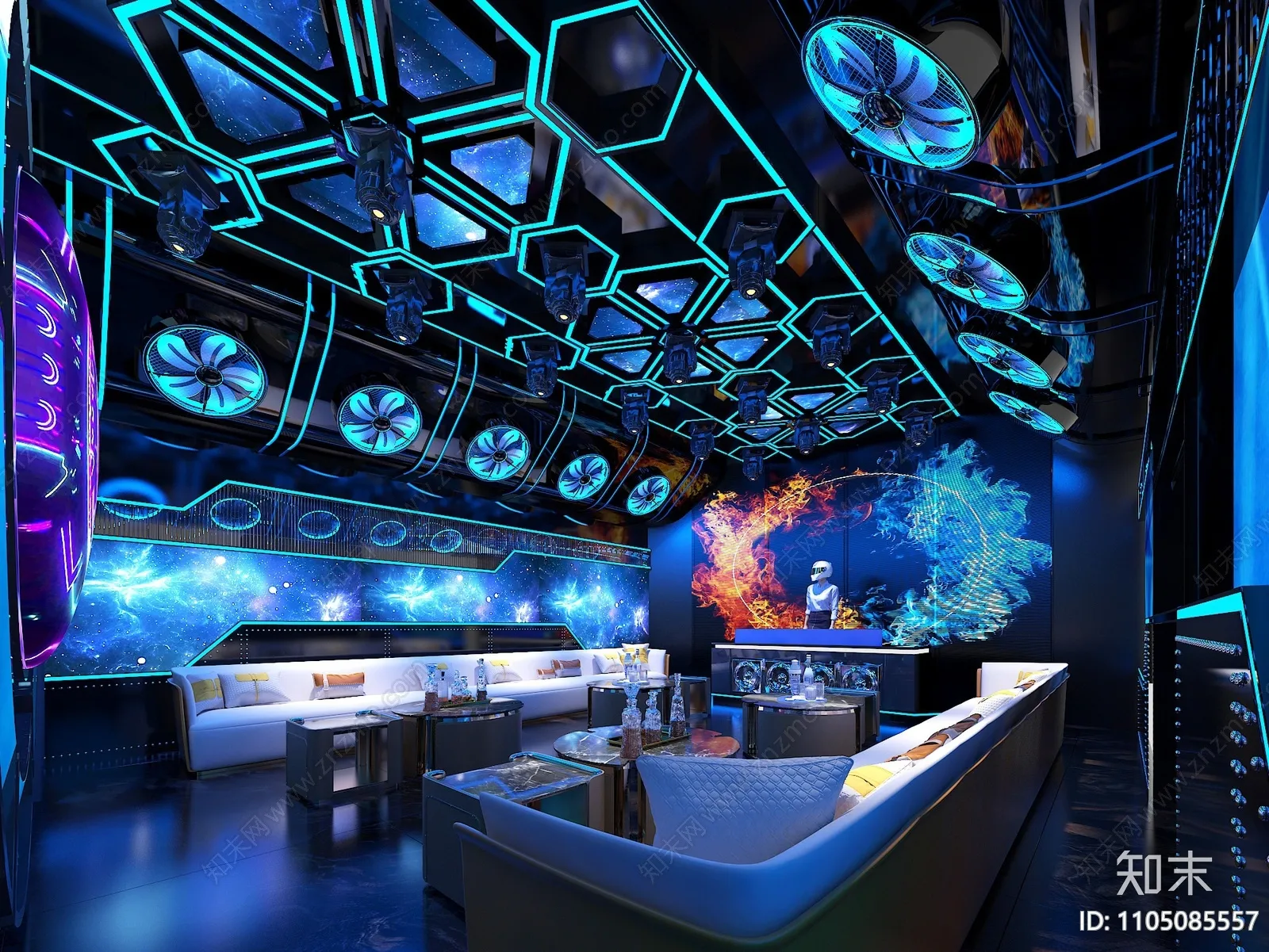 Karaoke – Bar – KTV 3D Interior Scenes – 005