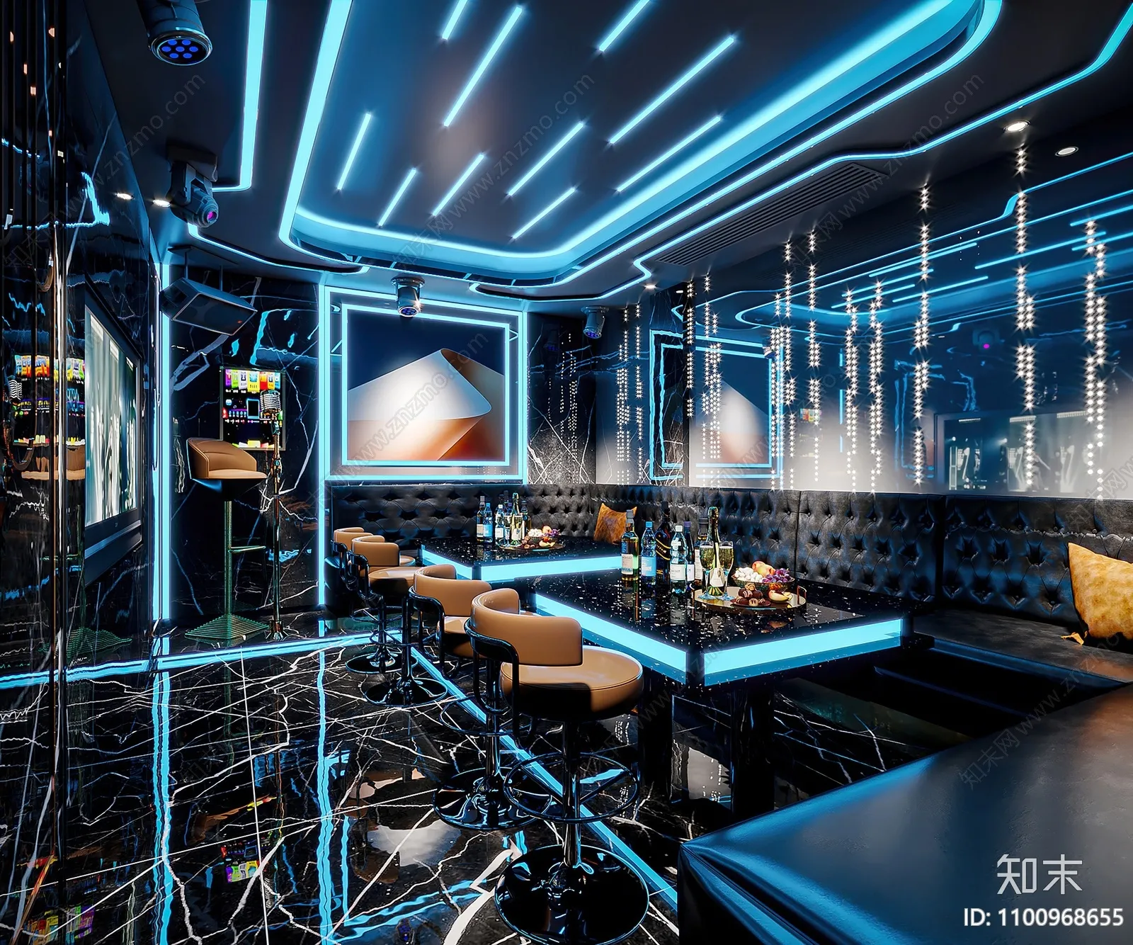 Karaoke – Bar – KTV 3D Interior Scenes – 018