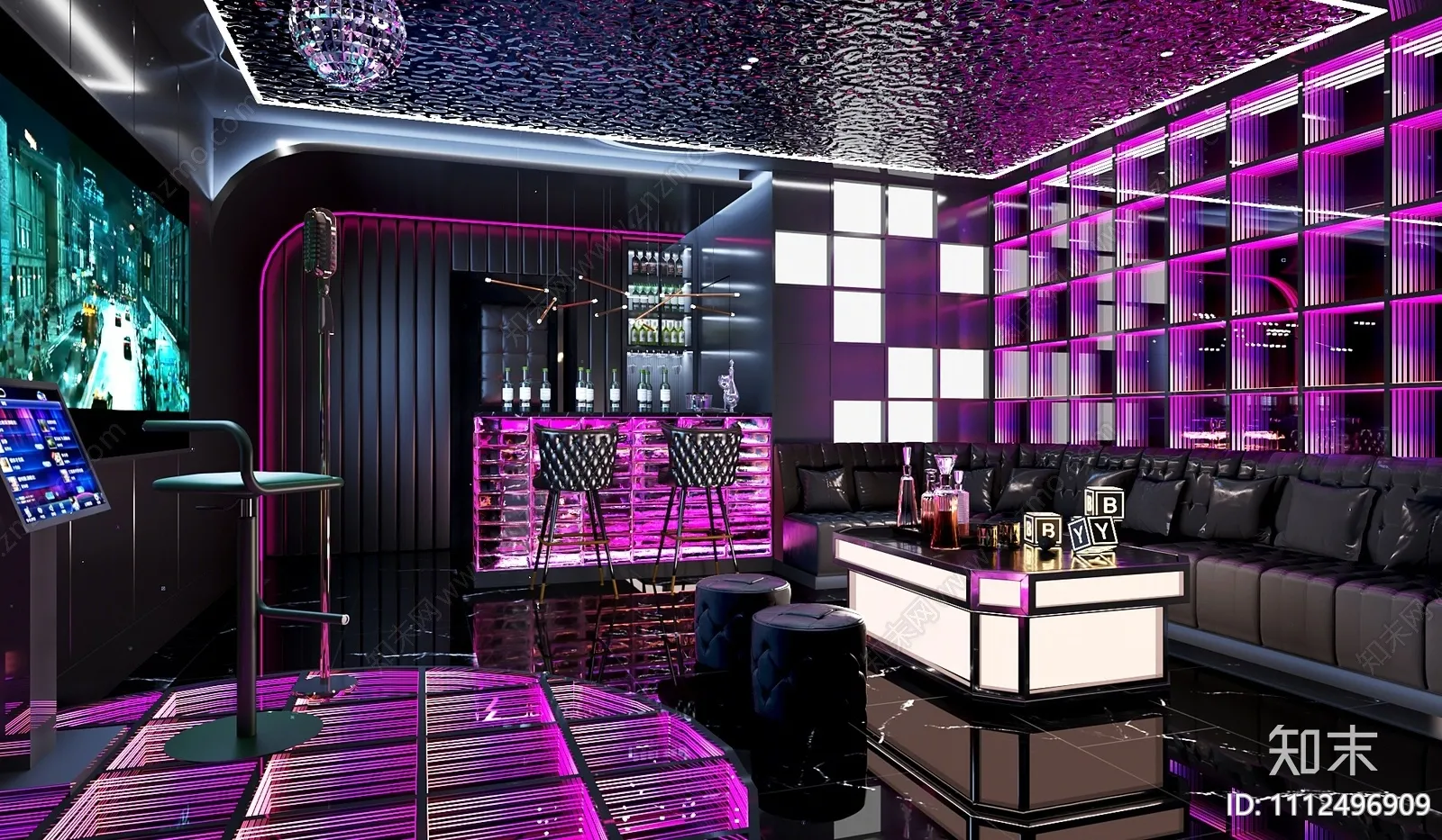 Karaoke – Bar – KTV 3D Interior Scenes – 027