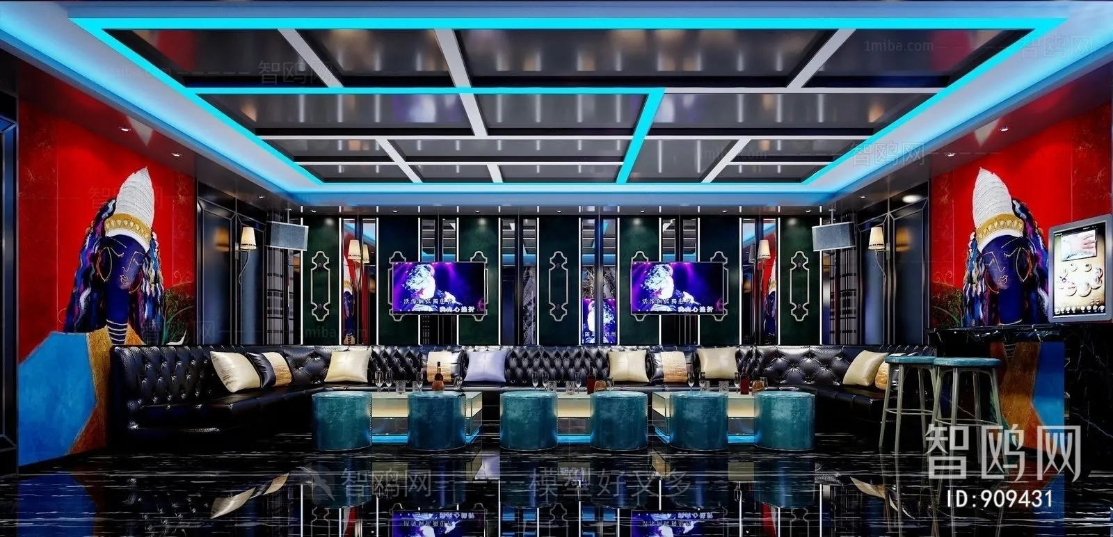 Karaoke – Bar – KTV 3D Interior Scenes – 033