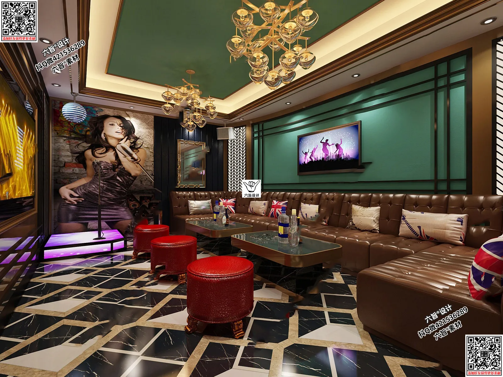 Karaoke – Bar – KTV 3D Interior Scenes – 038