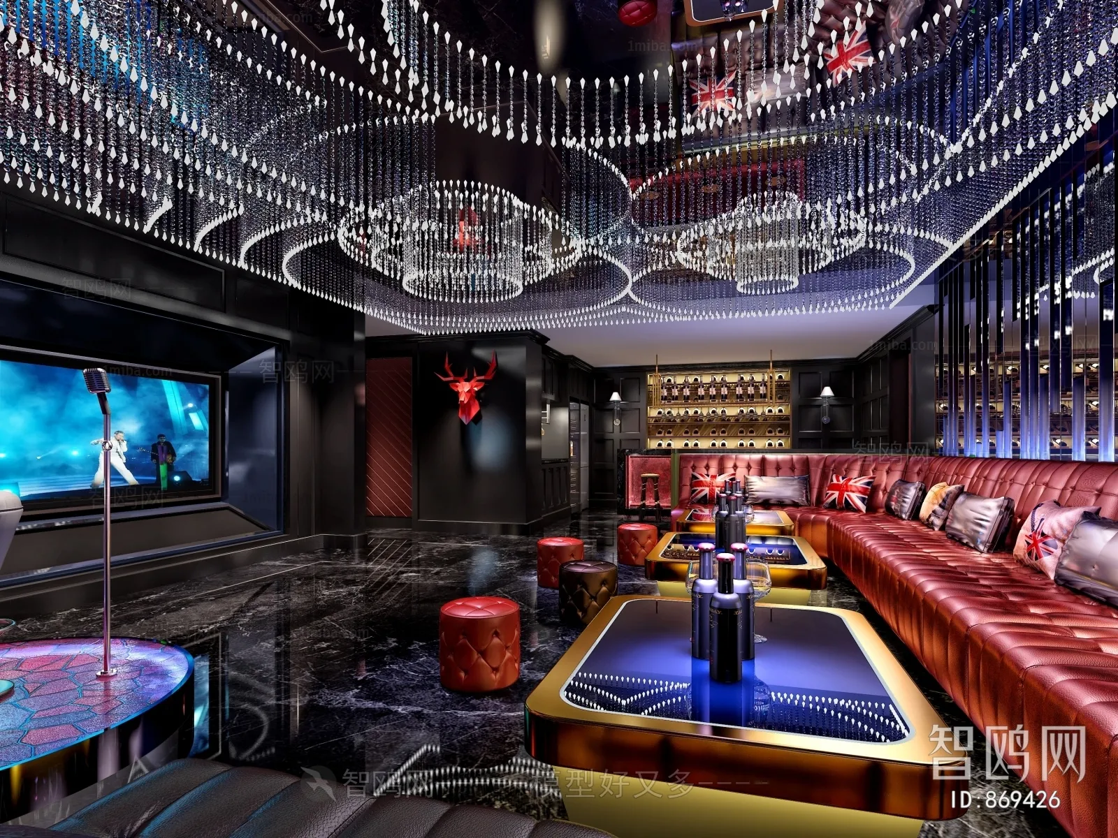 Karaoke – Bar – KTV 3D Interior Scenes – 041