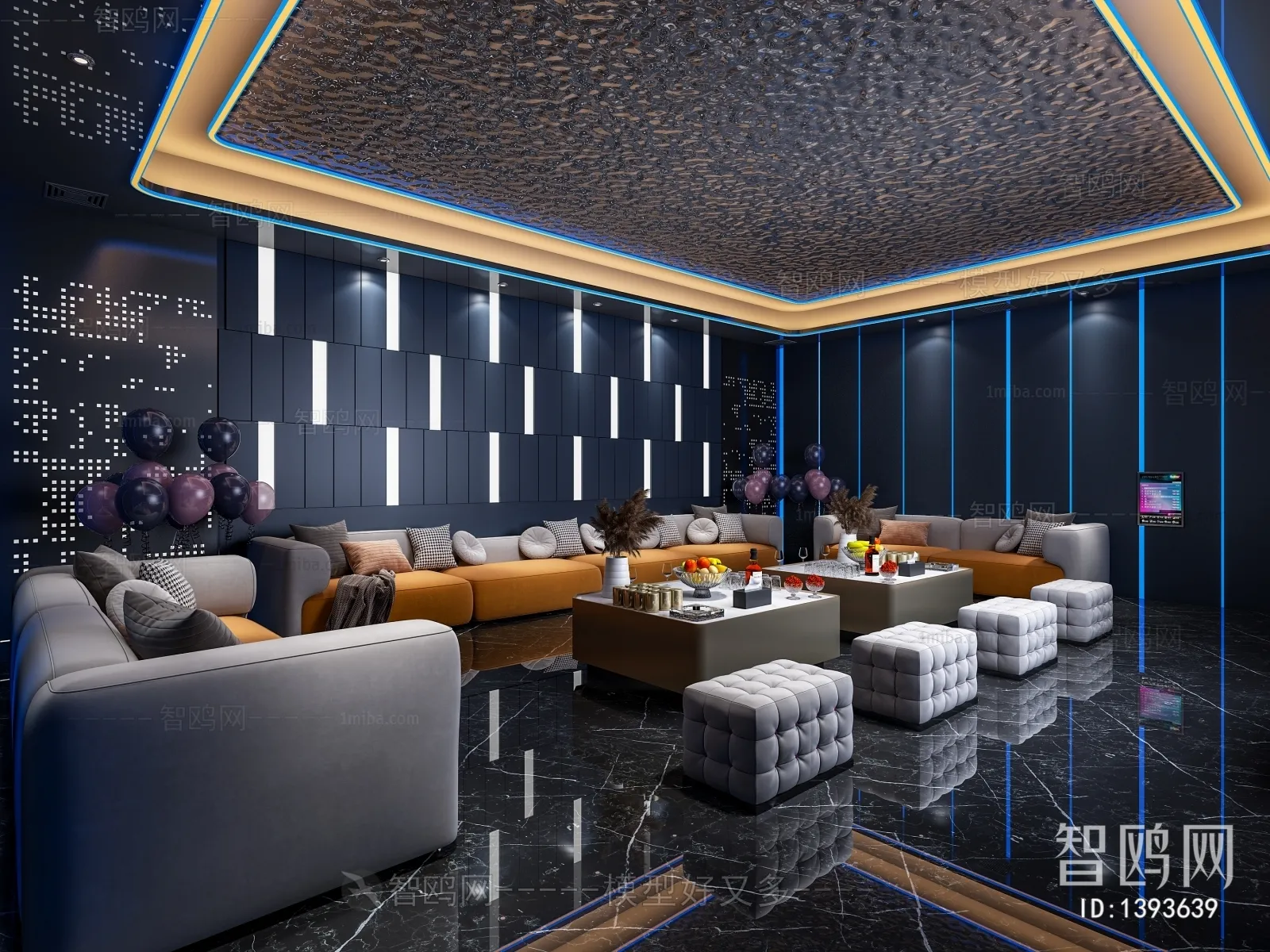 Karaoke – Bar – KTV 3D Interior Scenes – 055