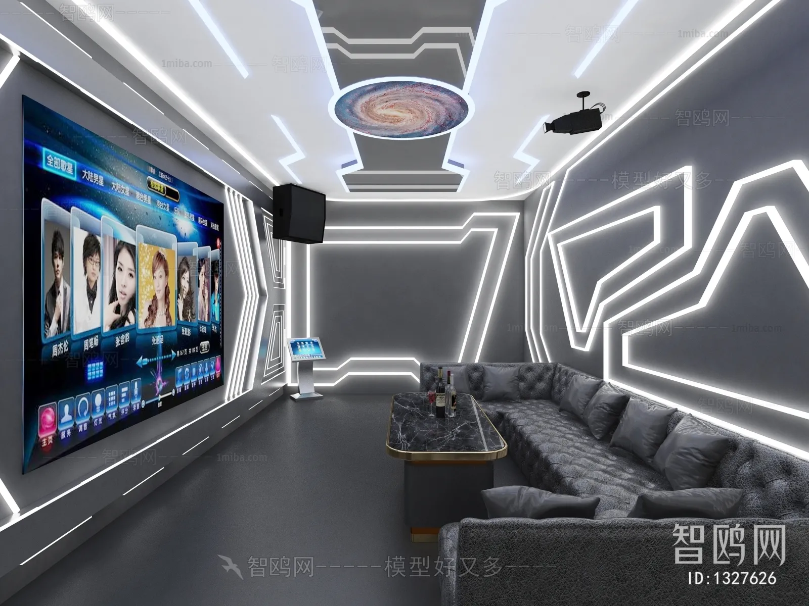 Karaoke – Bar – KTV 3D Interior Scenes – 058