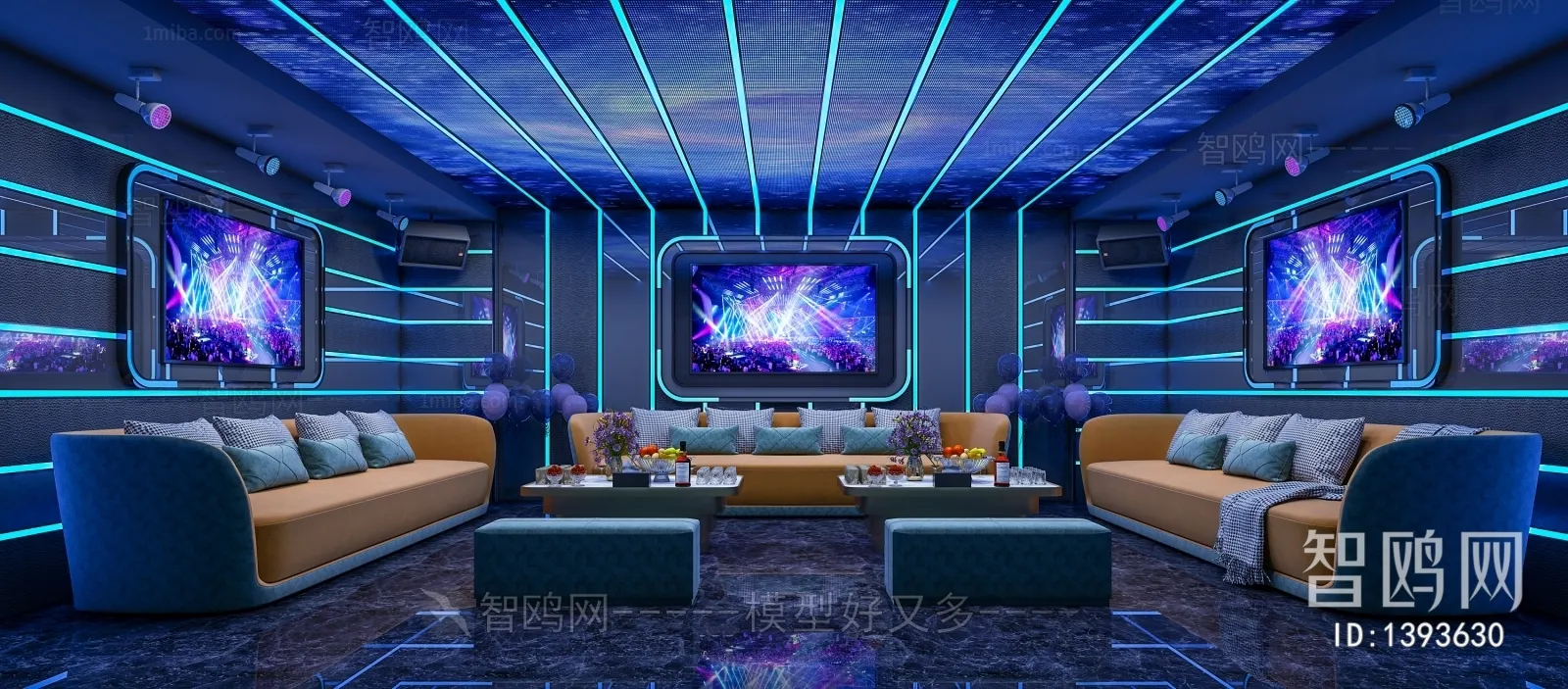 Karaoke – Bar – KTV 3D Interior Scenes – 060