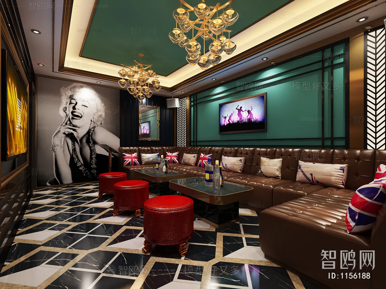 Karaoke – Bar – KTV 3D Interior Scenes – 066