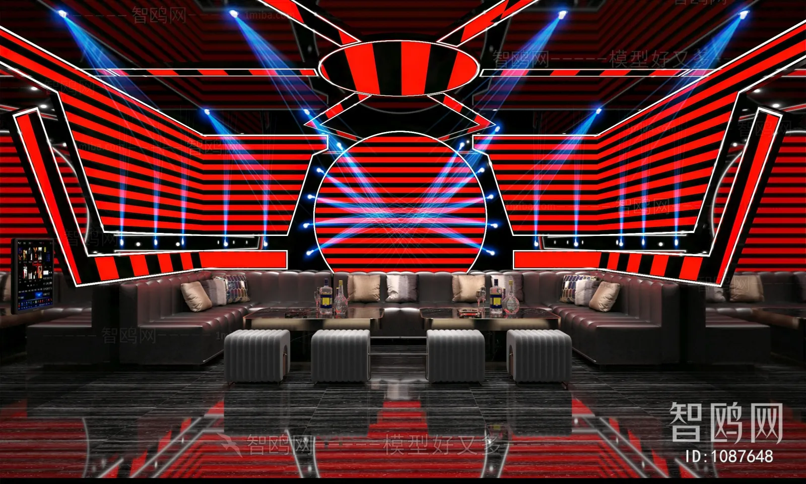 Karaoke – Bar – KTV 3D Interior Scenes – 068