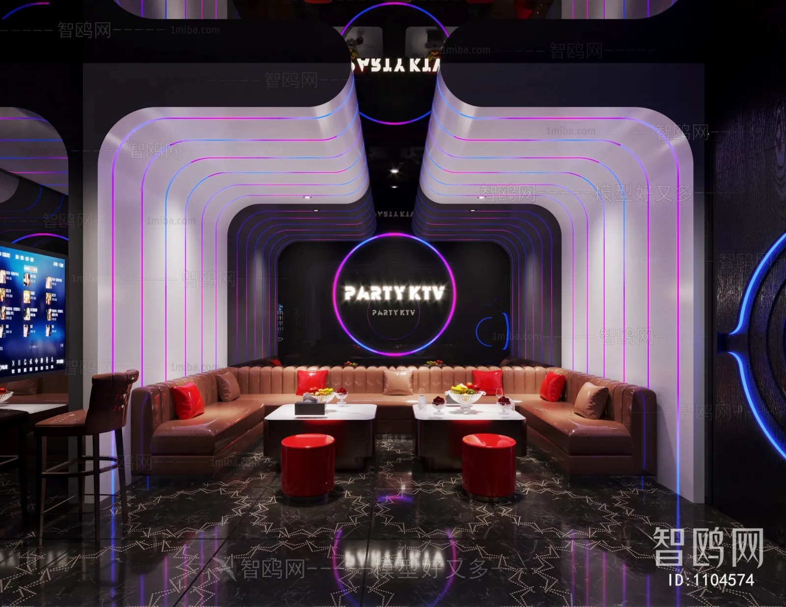 Karaoke – Bar – KTV 3D Interior Scenes – 073