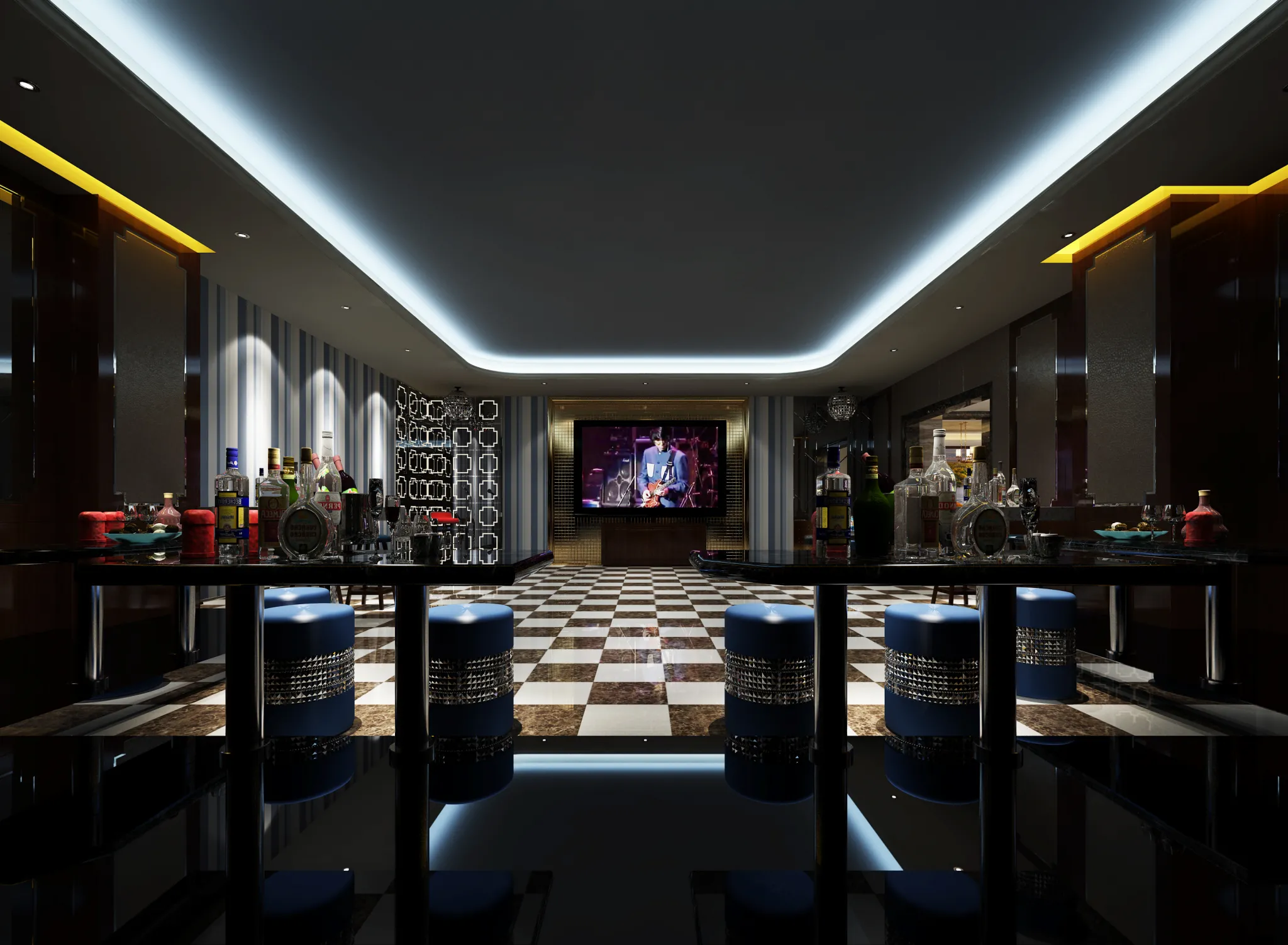 Karaoke – Bar – KTV 3D Interior Scenes – 078