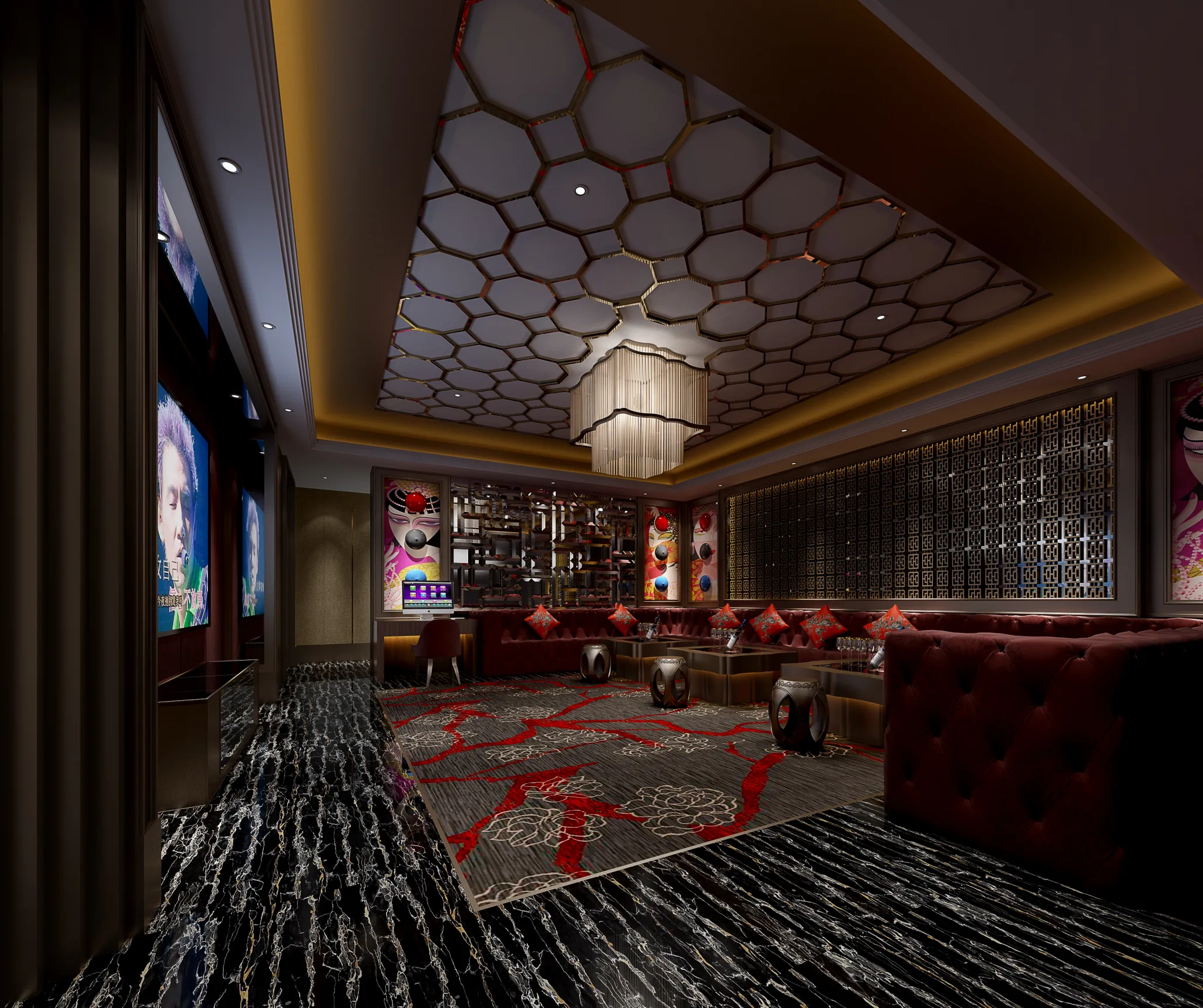 Karaoke – Bar – KTV 3D Interior Scenes – 080