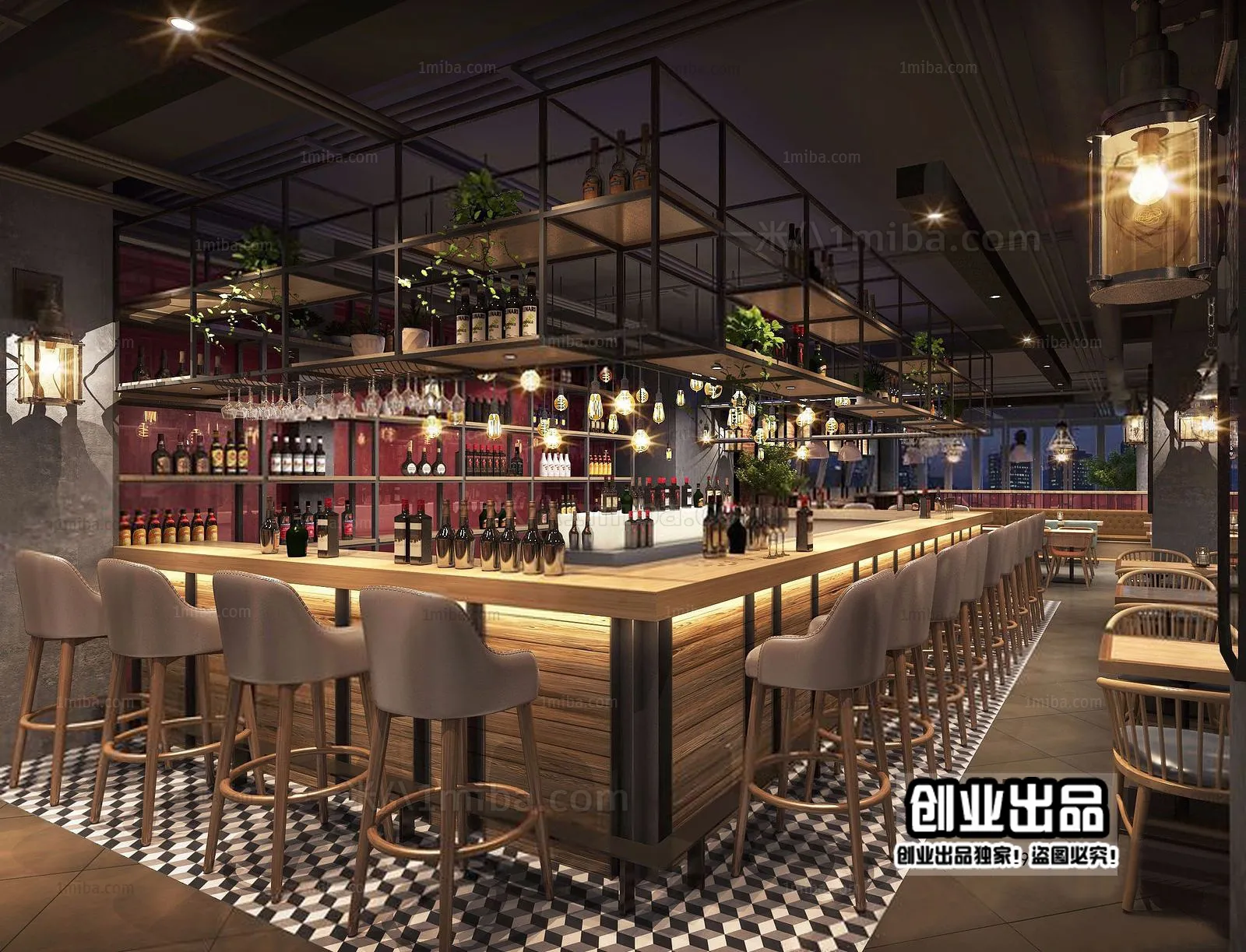 Karaoke – Bar – KTV 3D Interior Scenes – 098