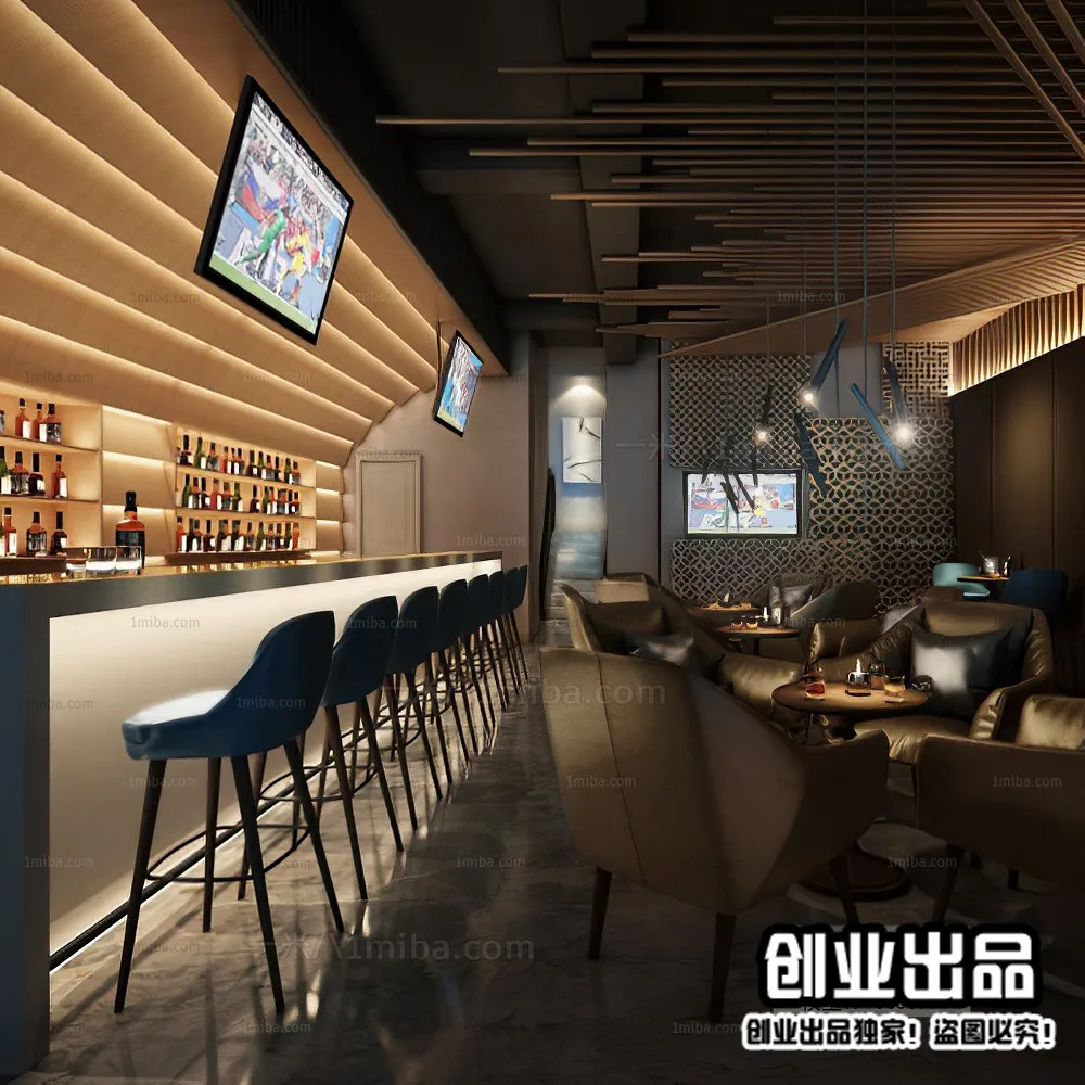 Karaoke – Bar – KTV 3D Interior Scenes – 099