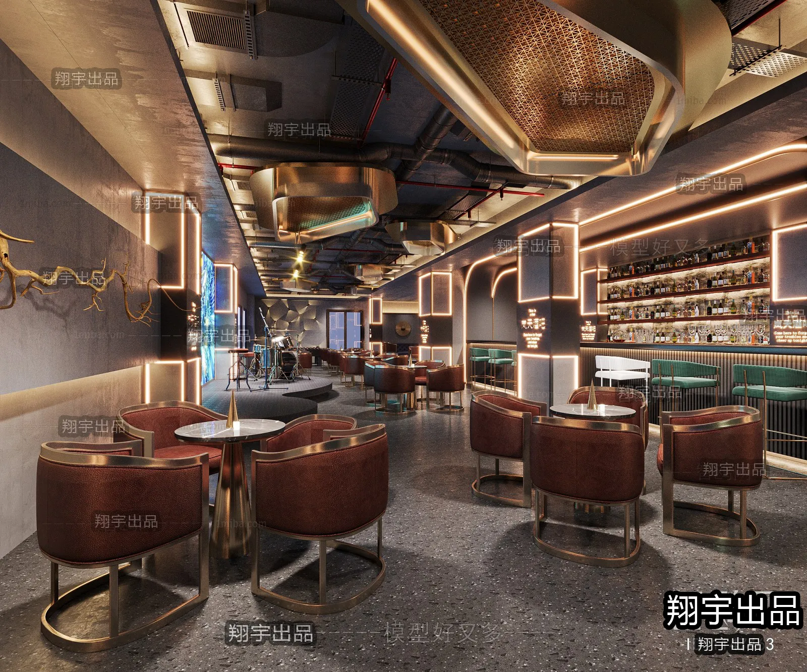 Karaoke – Bar – KTV 3D Interior Scenes – 111