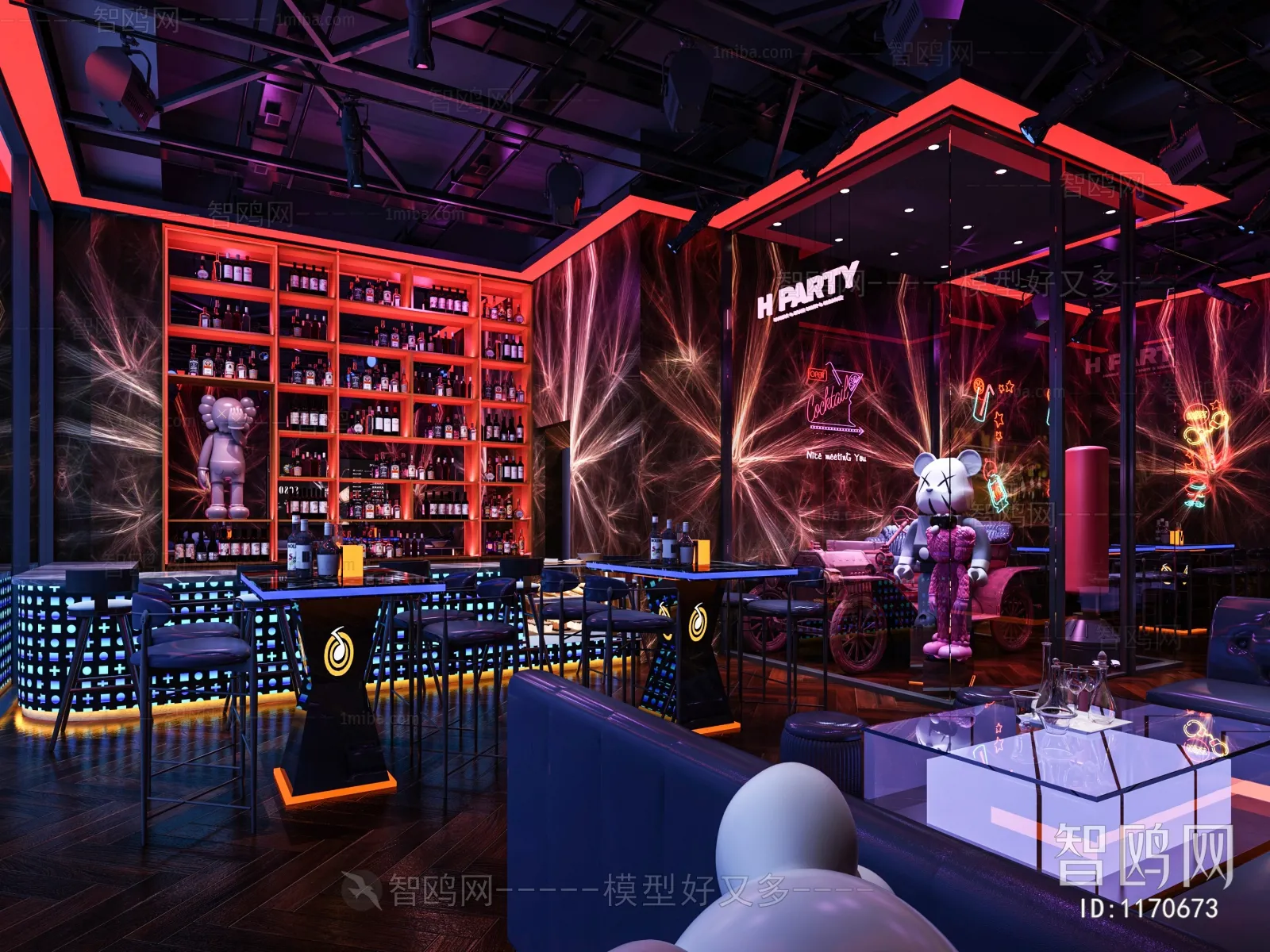 Karaoke – Bar – KTV 3D Interior Scenes – 117