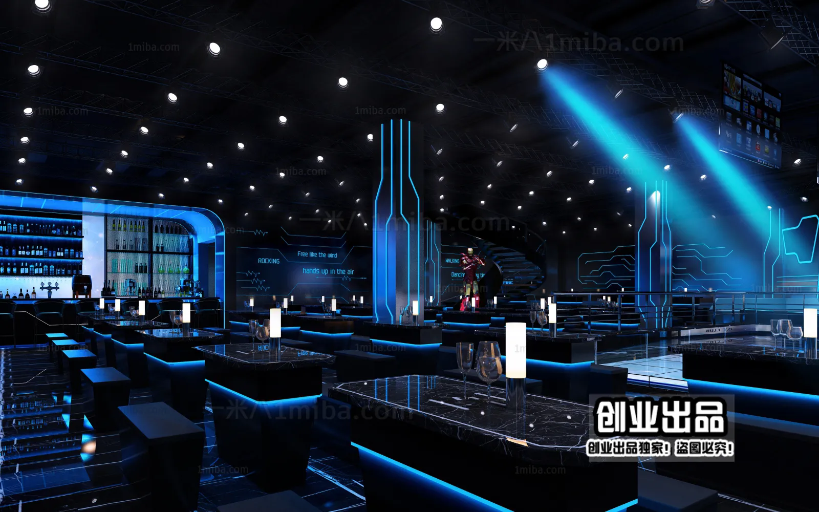 Karaoke – Bar – KTV 3D Interior Scenes – 128